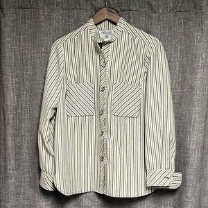 Vintage Eclectic Grandpa Striped Shacket